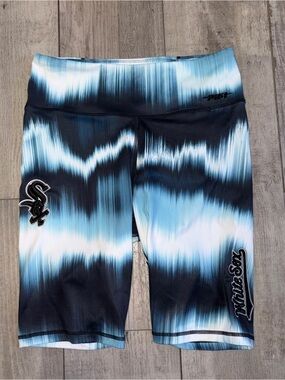 Blue Ombre One-Piece Swimwear with Graphic Accents